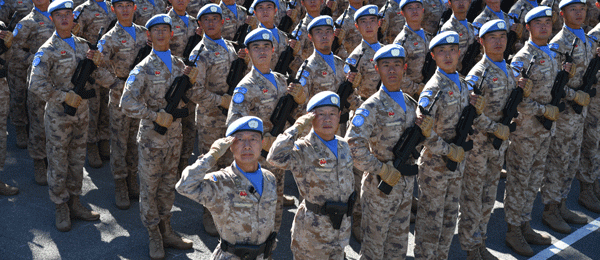 2019年10月，維和部隊方隊首次亮相國慶閱兵，接受祖國和人民檢閱